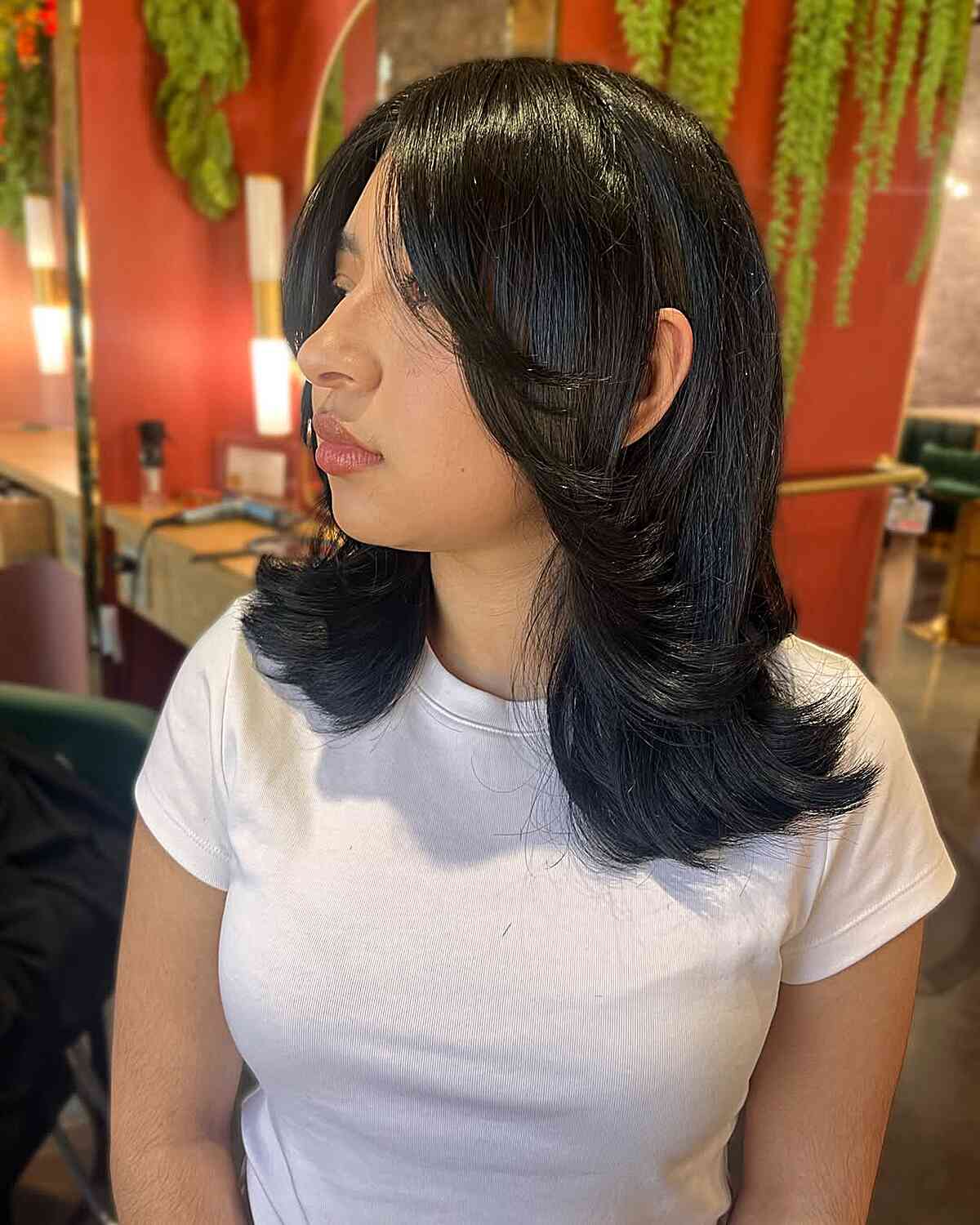 Chic Layered Medium Length Haircut