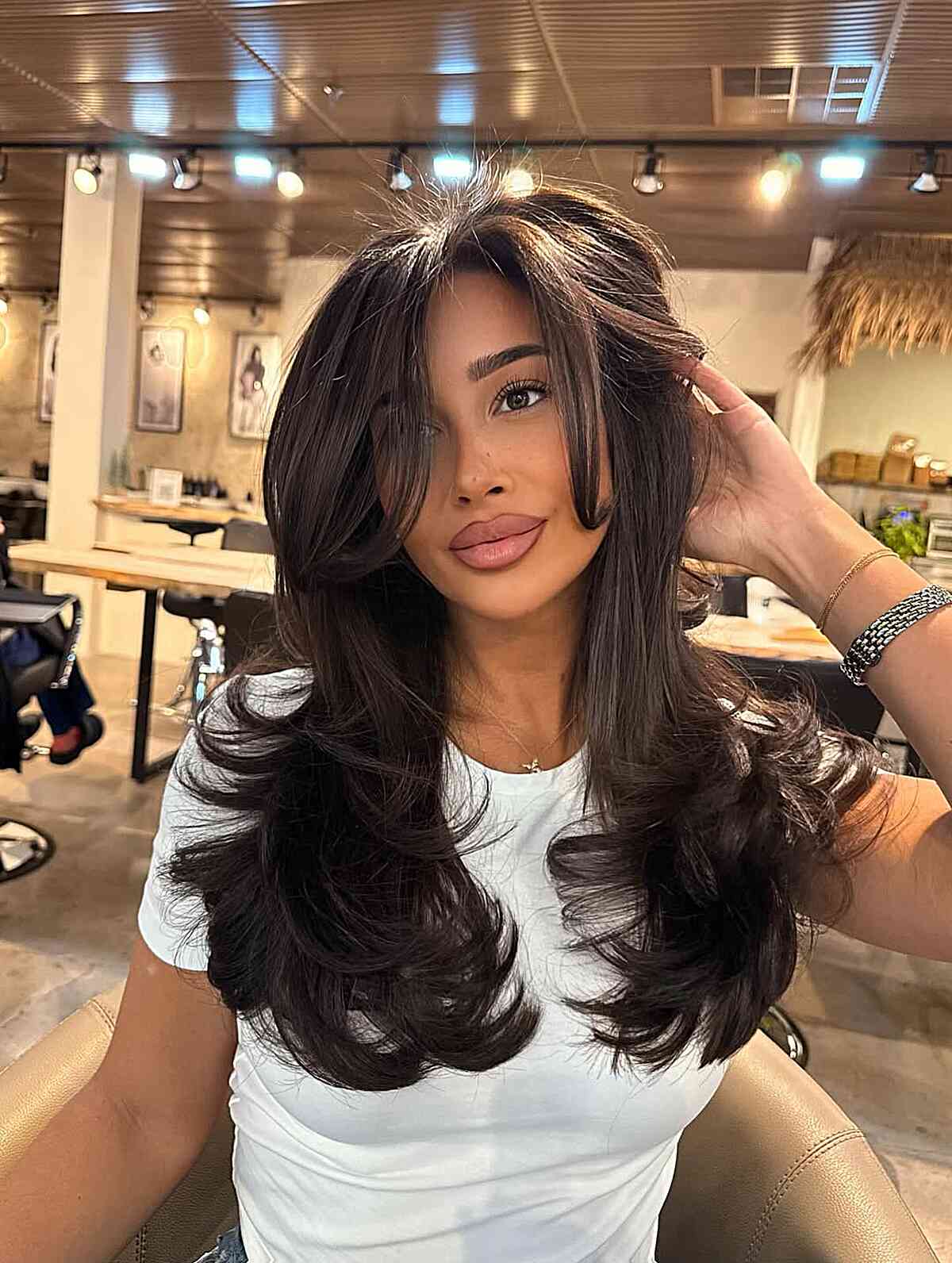 Luxurious Long Layered Brunette Hair