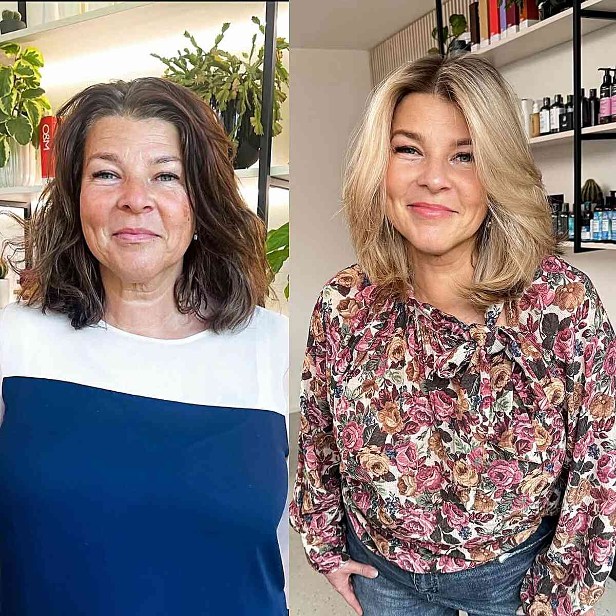 Modern Medium Length Layered Cut for Women Over 50