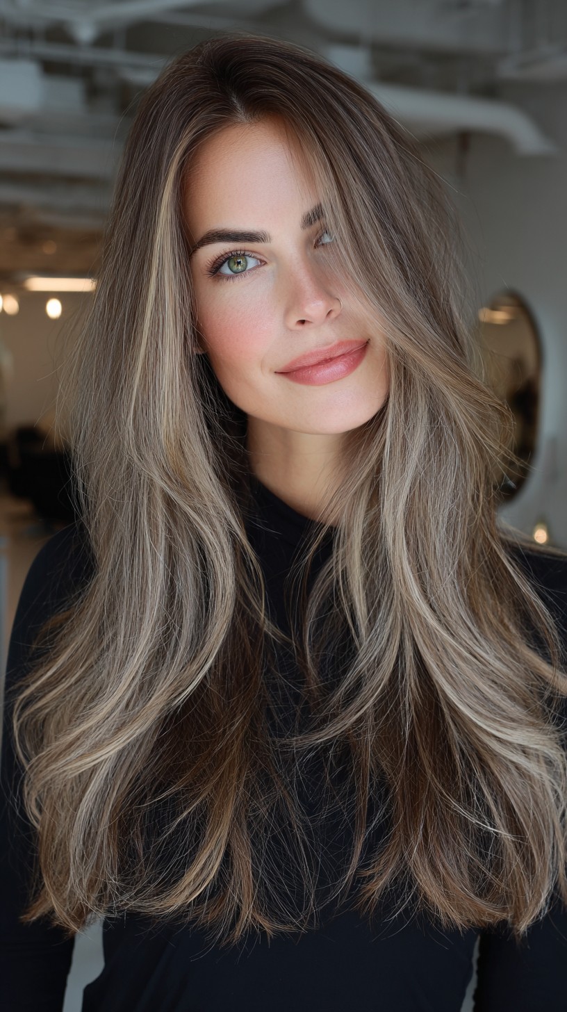 Graceful Silver-Blonde Transition with Soft Ends