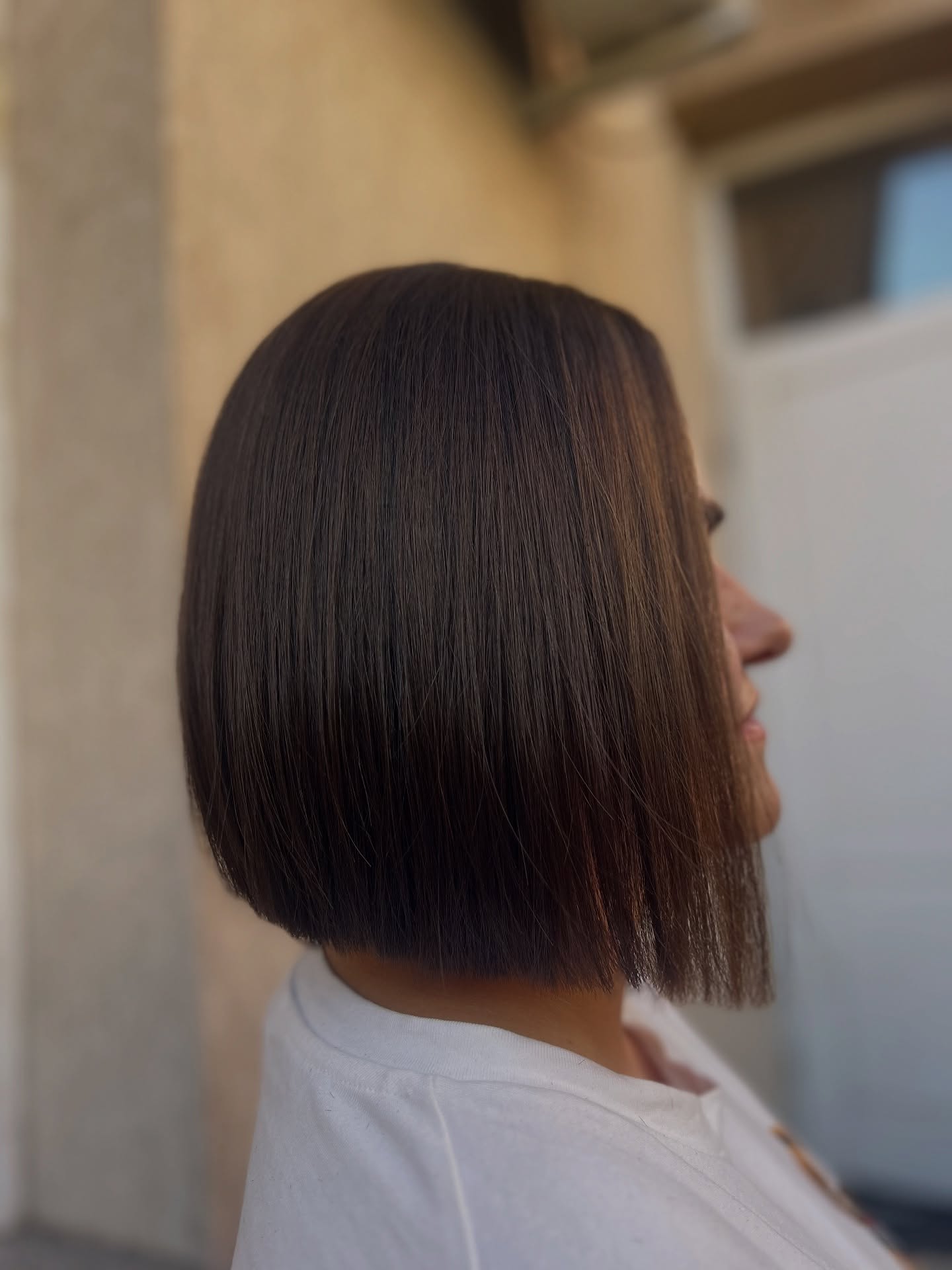 Sleek Blunt Bob with Subtle Layering