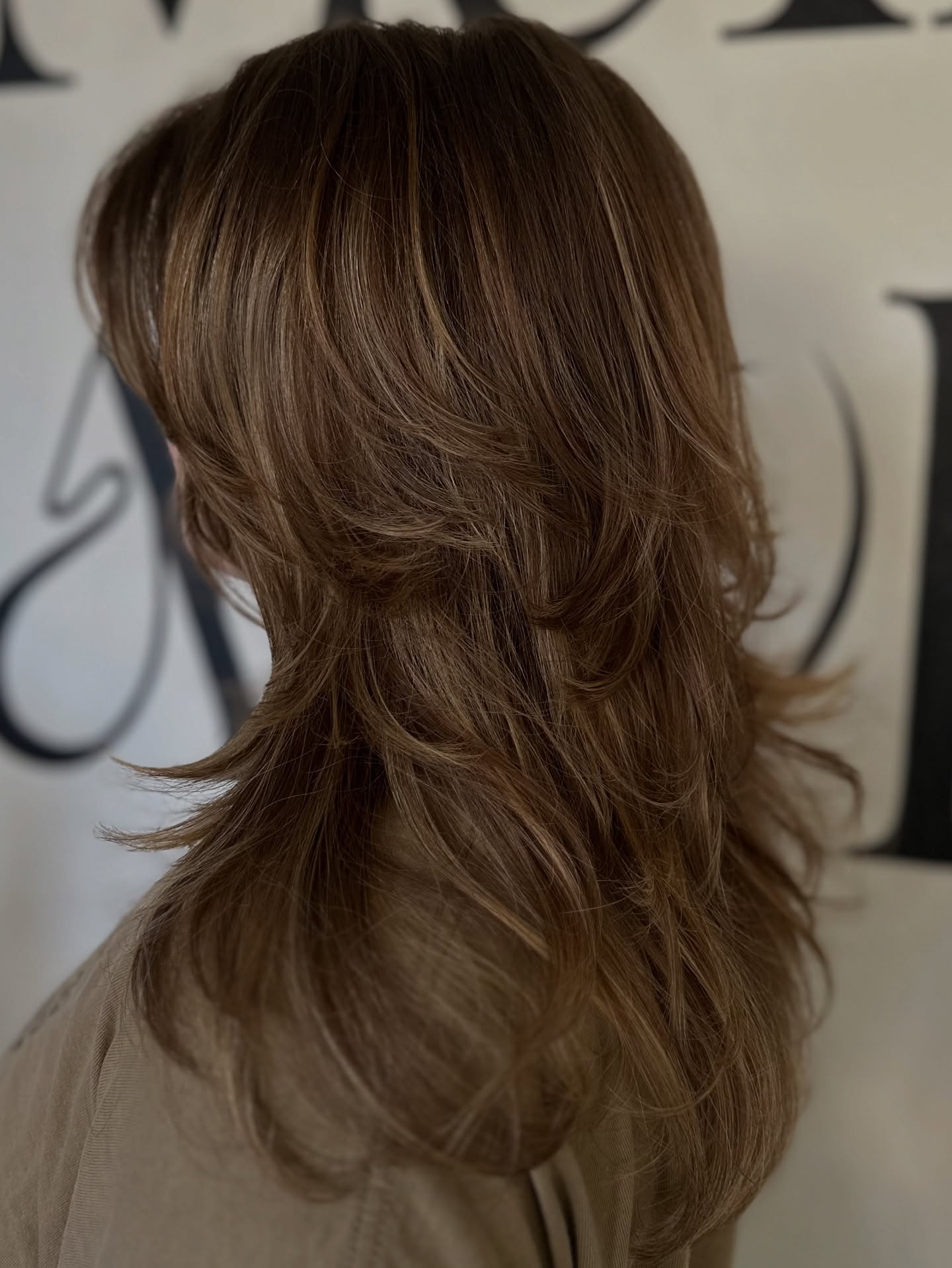 Soft Textured Long Layers with Subtle Highlights