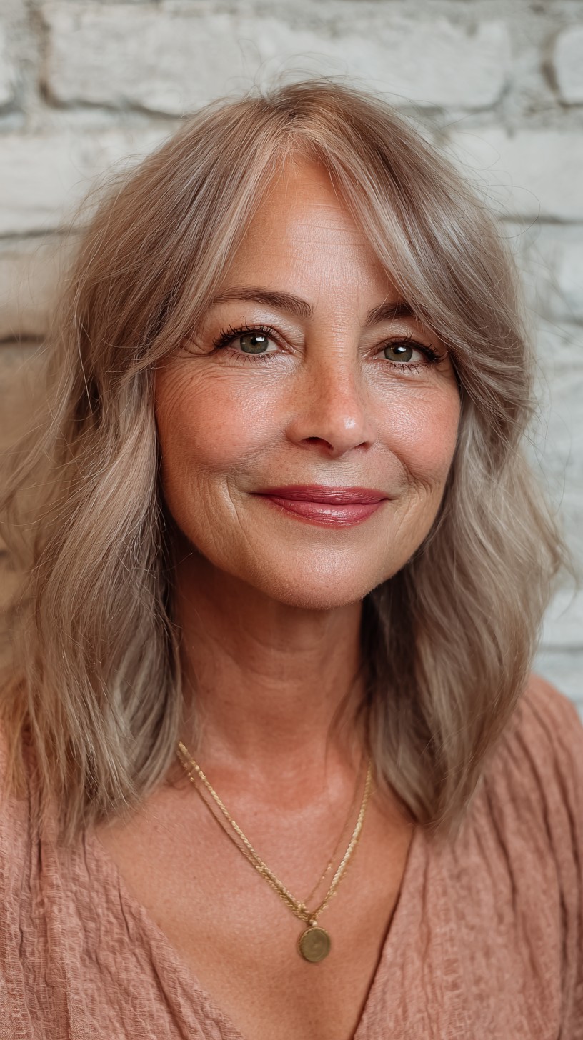 Graceful Dusty Rose Transition Waves