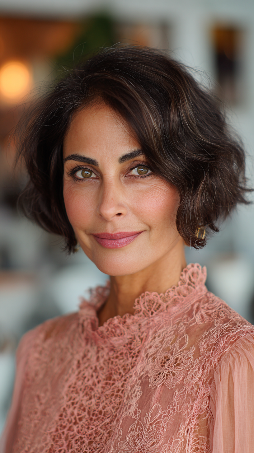 Modern Textured Bob with Subtle Waves