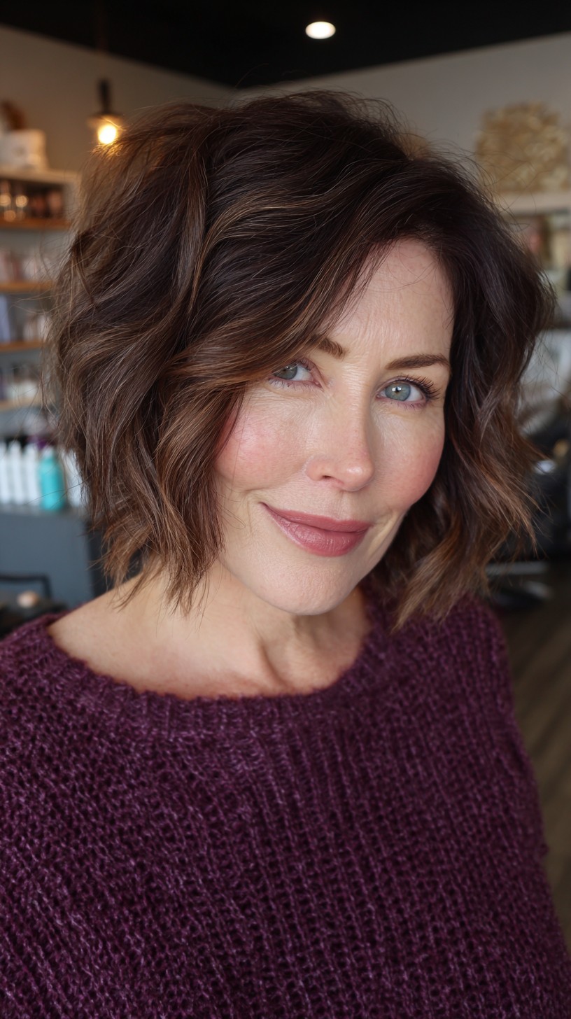 Rich Chocolate Waves with Soft Undercut