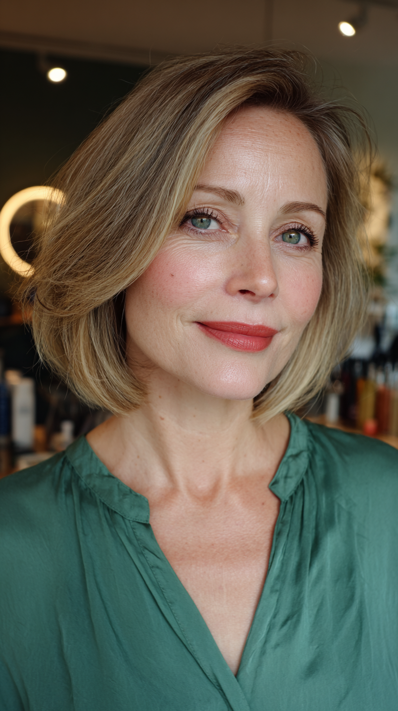 Soft Textured Bob with Subtle Layers