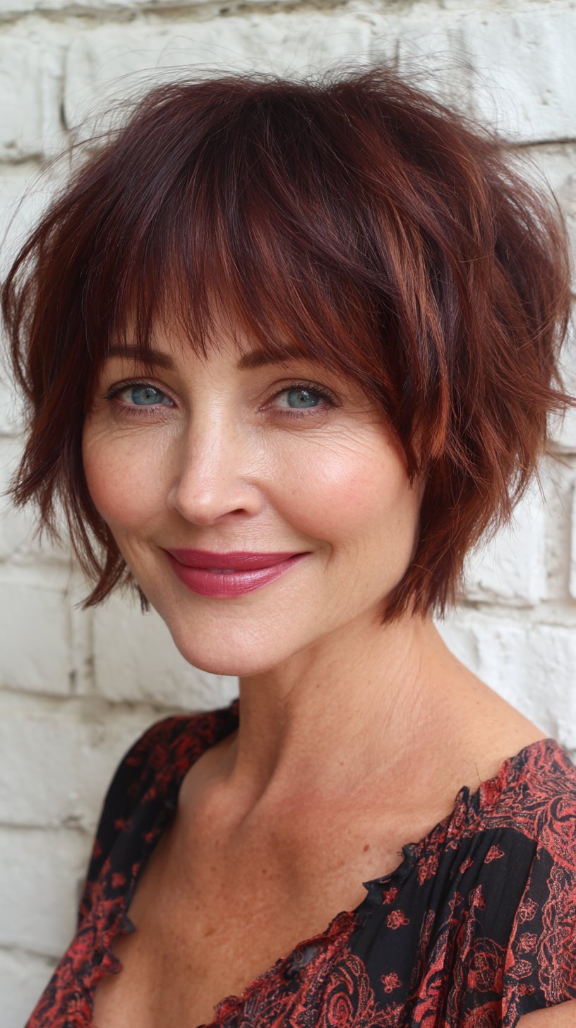 Chic Layered Pixie Bob Haircut