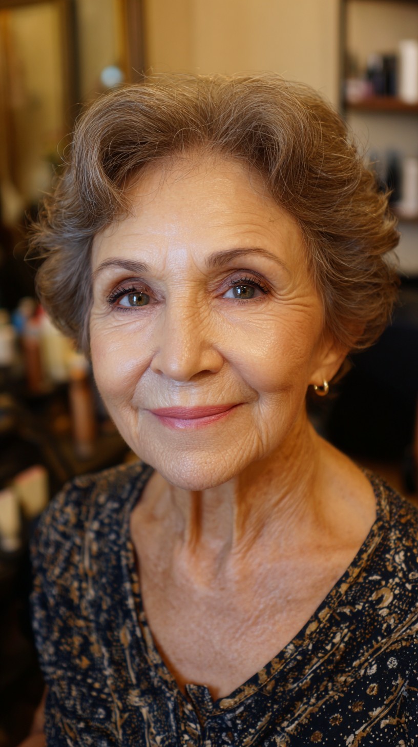 Elegant Natural Gray Soft Wave