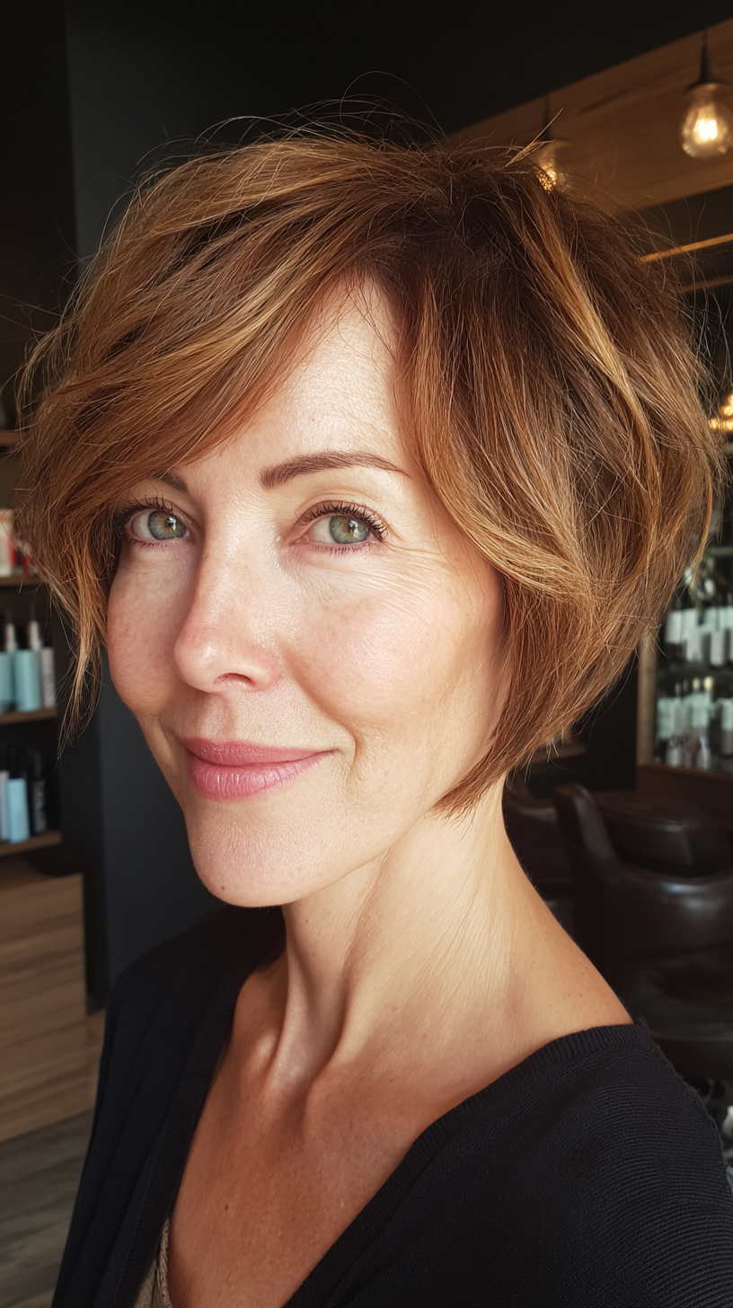 Elegant Textured Pixie Bob with Soft Volume