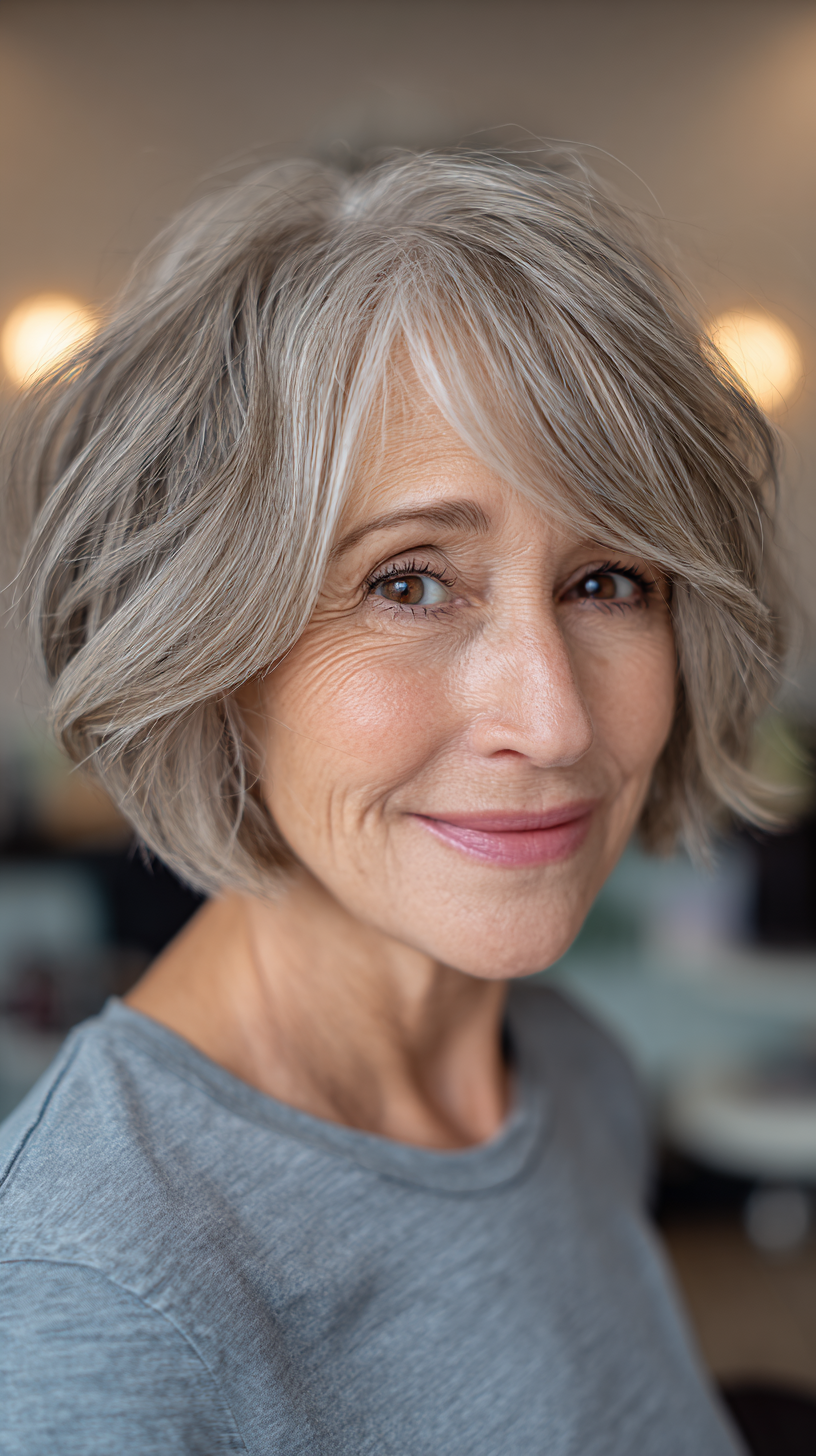 Modern Textured Bob with Soft Waves