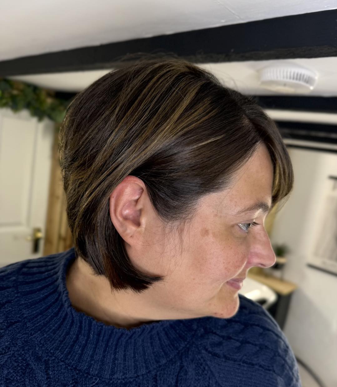 Modern Textured Bob with Subtle Highlights