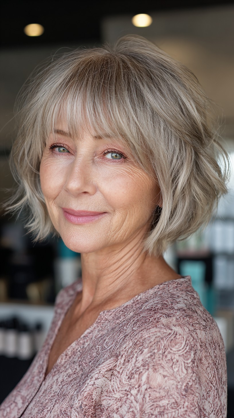 Silvery Ash Textured Lob