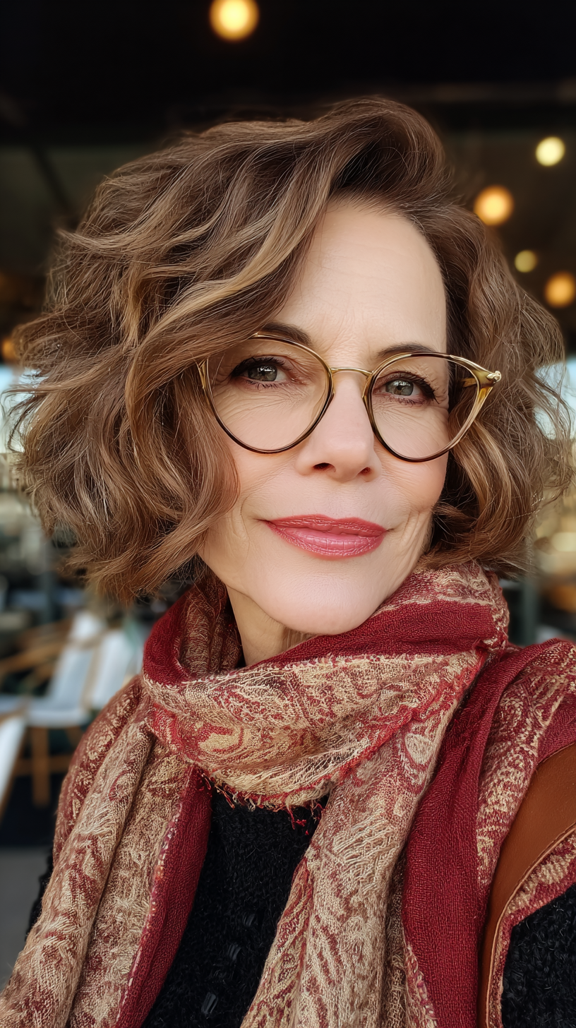 Textured Ripple Bob with Effortless Volume