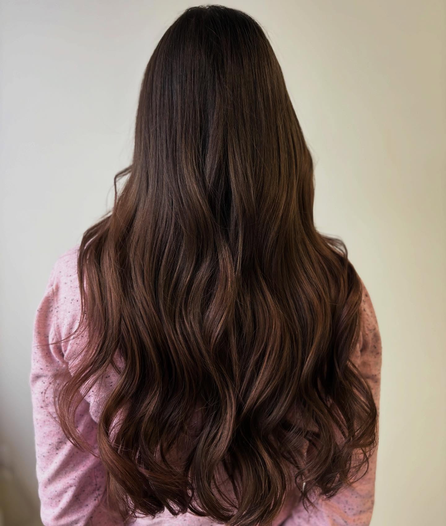 Luxurious Brunette Waves with Subtle Movement