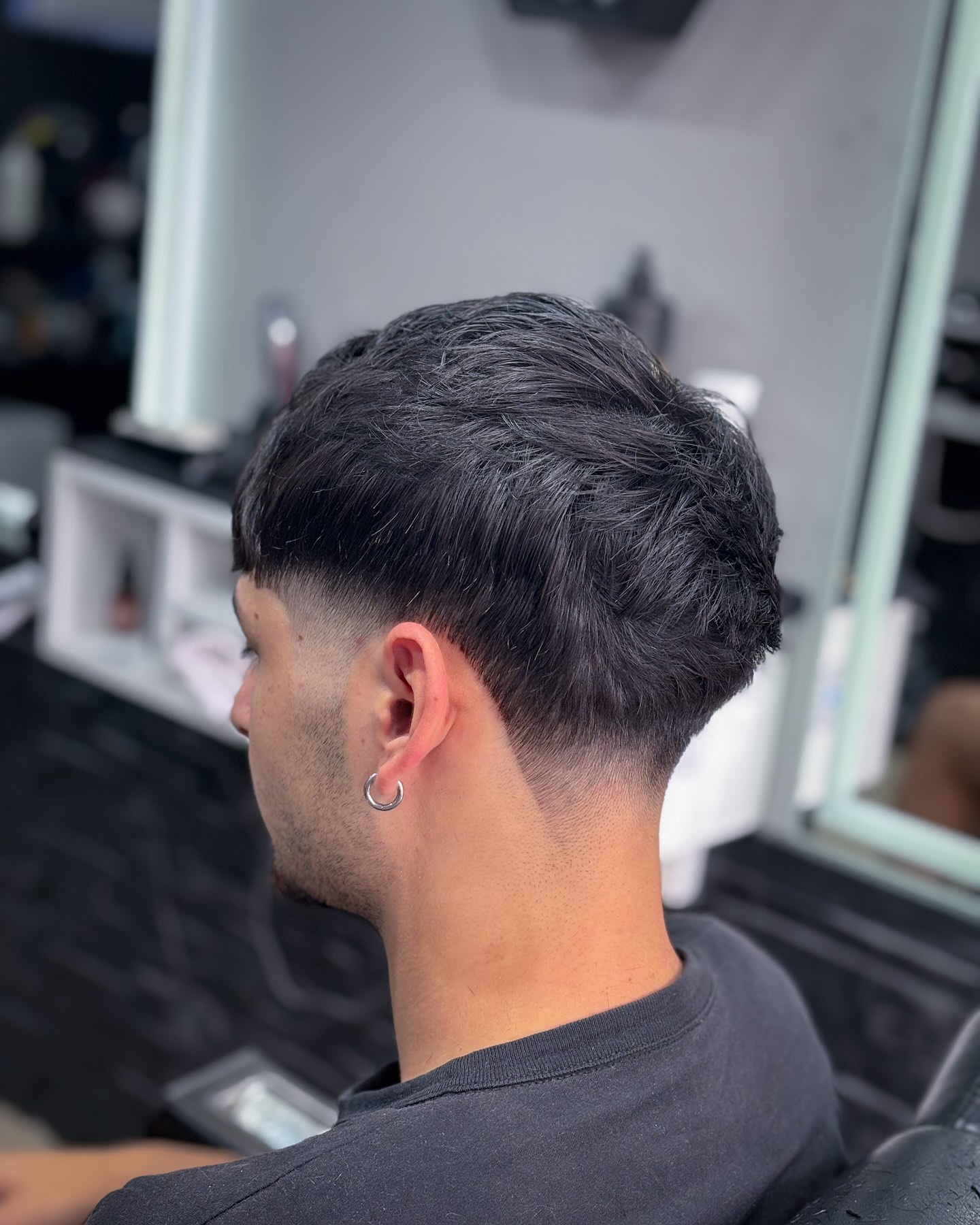 Choppy Taper Fade with Defined Texture