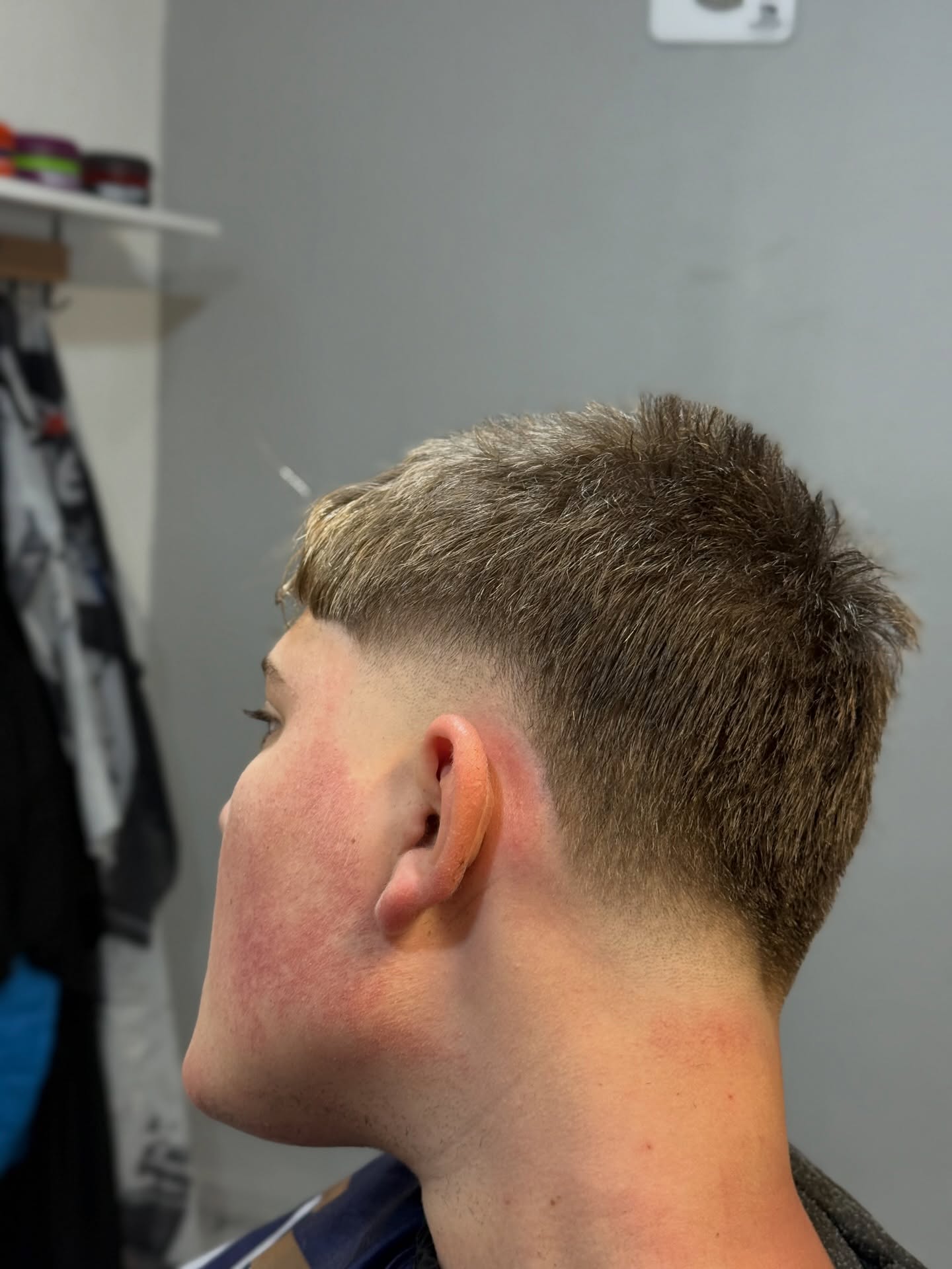 Contemporary Textured Taper Fade with Defined Length