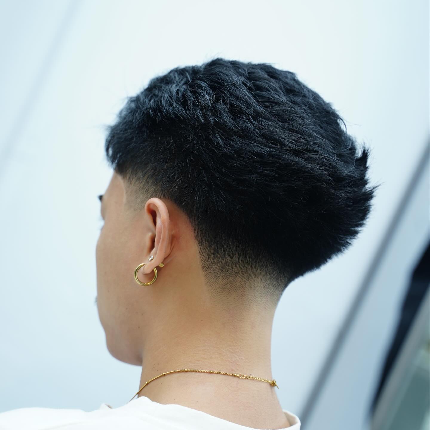 Modern Taper Fade with Textured Top and Defined Volume