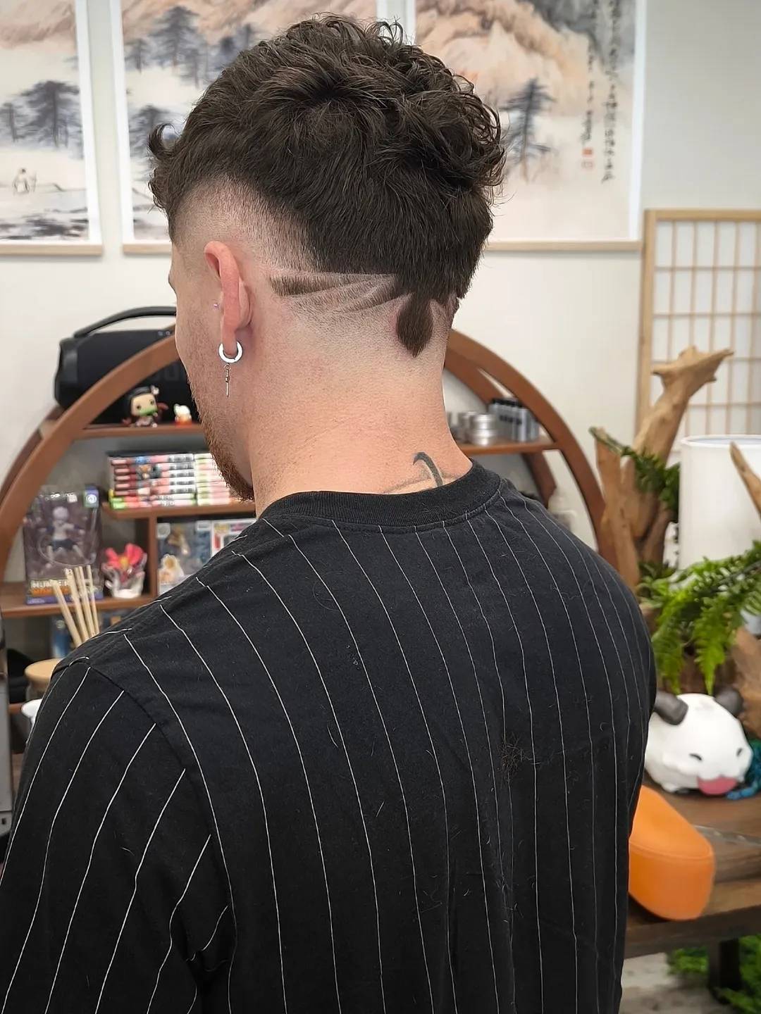 Creative Textured Mohawk with Intricate Design