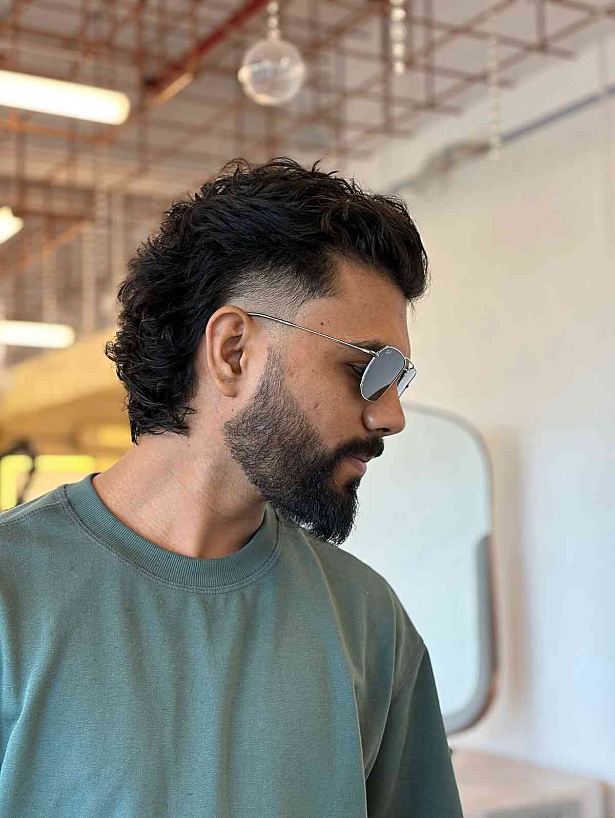 Trendy Wavy Modern Mullet