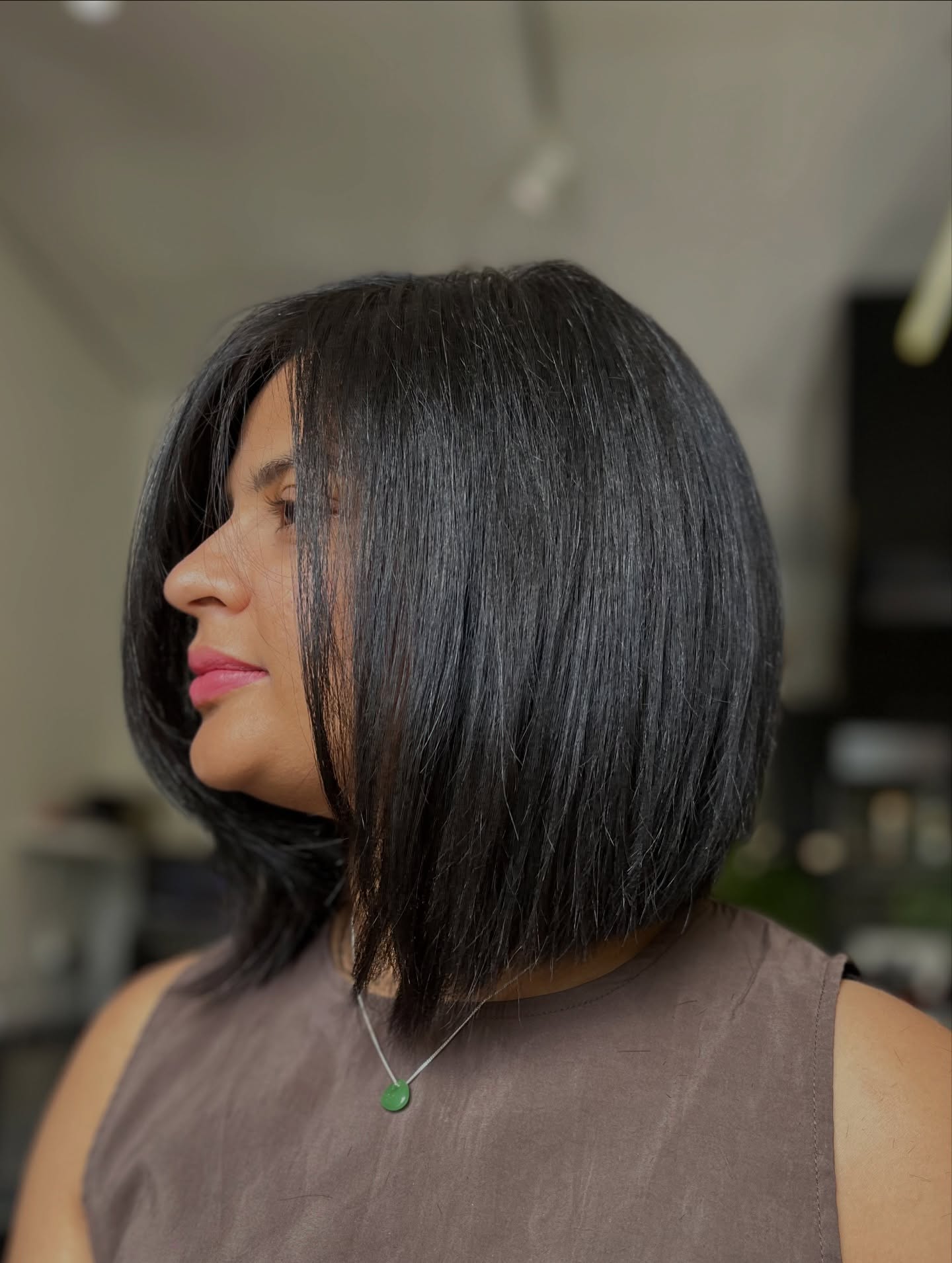 Angled A-Line Bob with Face-Framing Front Layers
