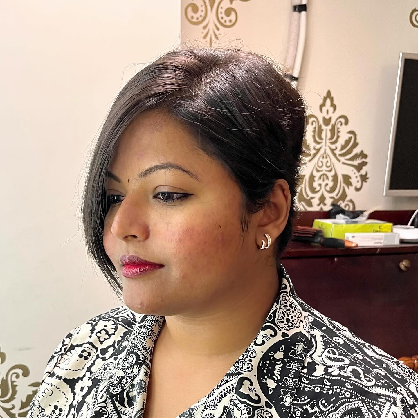 Asymmetrical Stacked Pixie-Bob with Deep Side Sweep