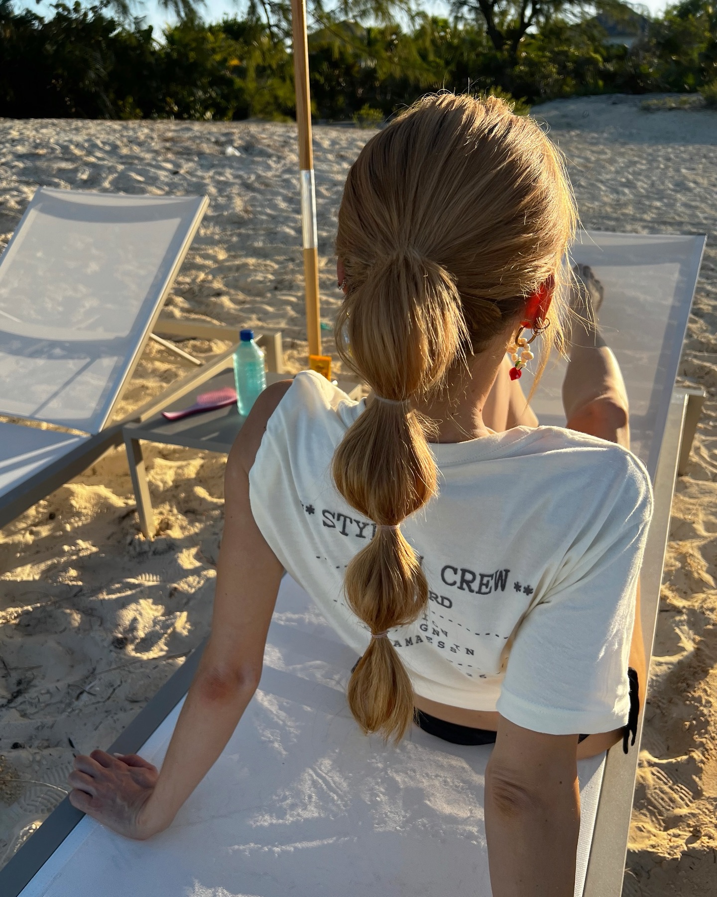 Low Wrapped Bubble Ponytail with Concealed Elastics
