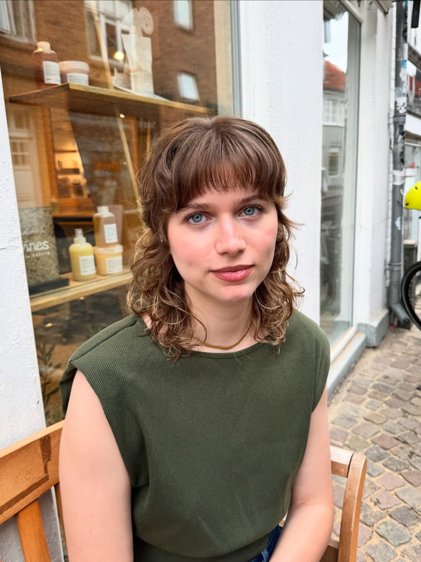 Soft Mullet-Shag with Short Blunt Fringe