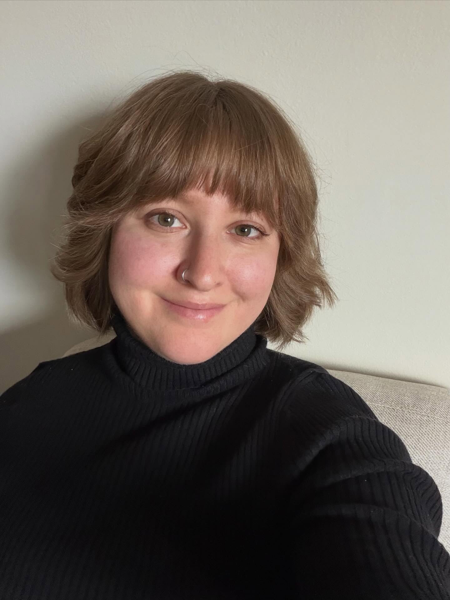 Soft Textured Chin-Length Bob with Wispy Micro-Bangs