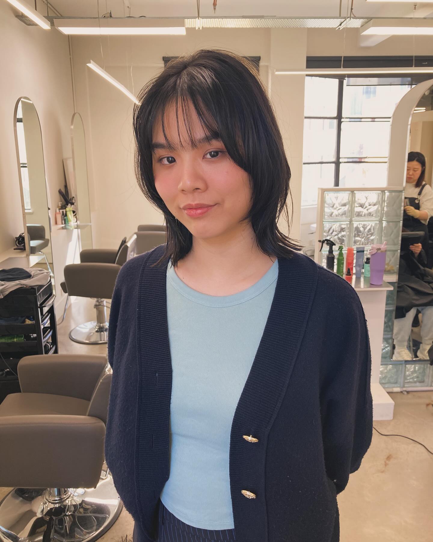 Textured Shag-Mullet with Wispy Curtain Fringe