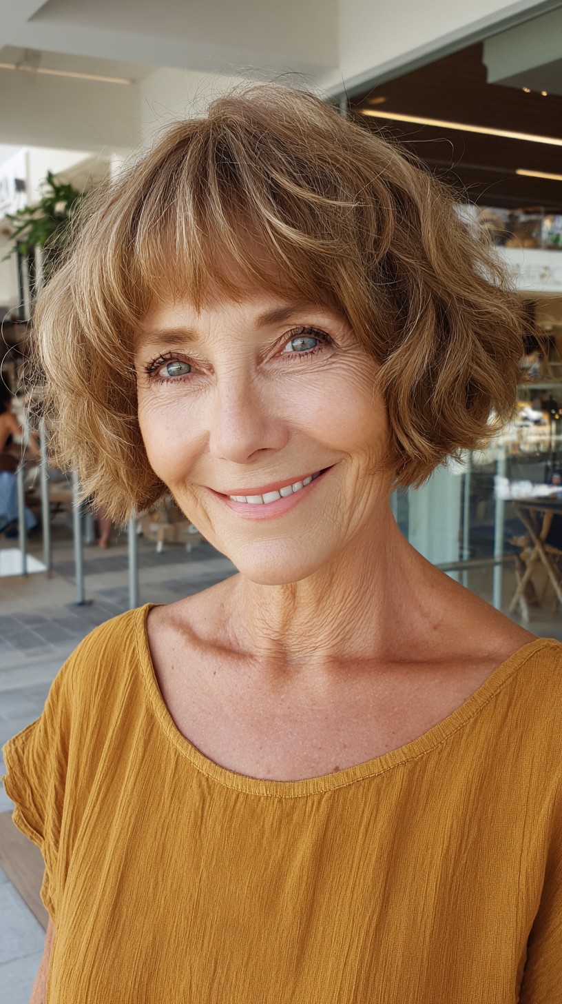 Airy Chin-Length Bob with Feathered Fringe