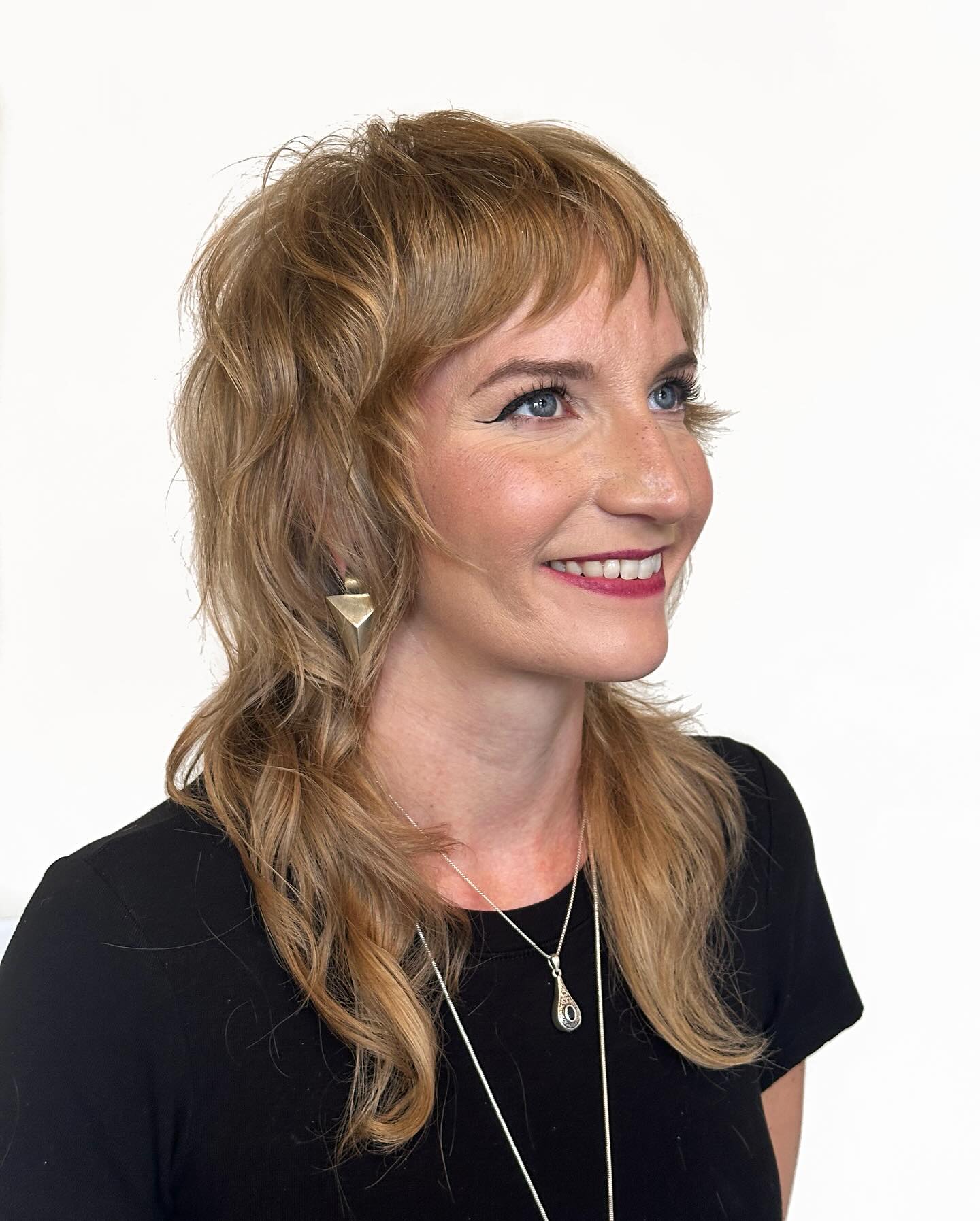 Choppy Feathered Layers with Wispy Baby Fringe