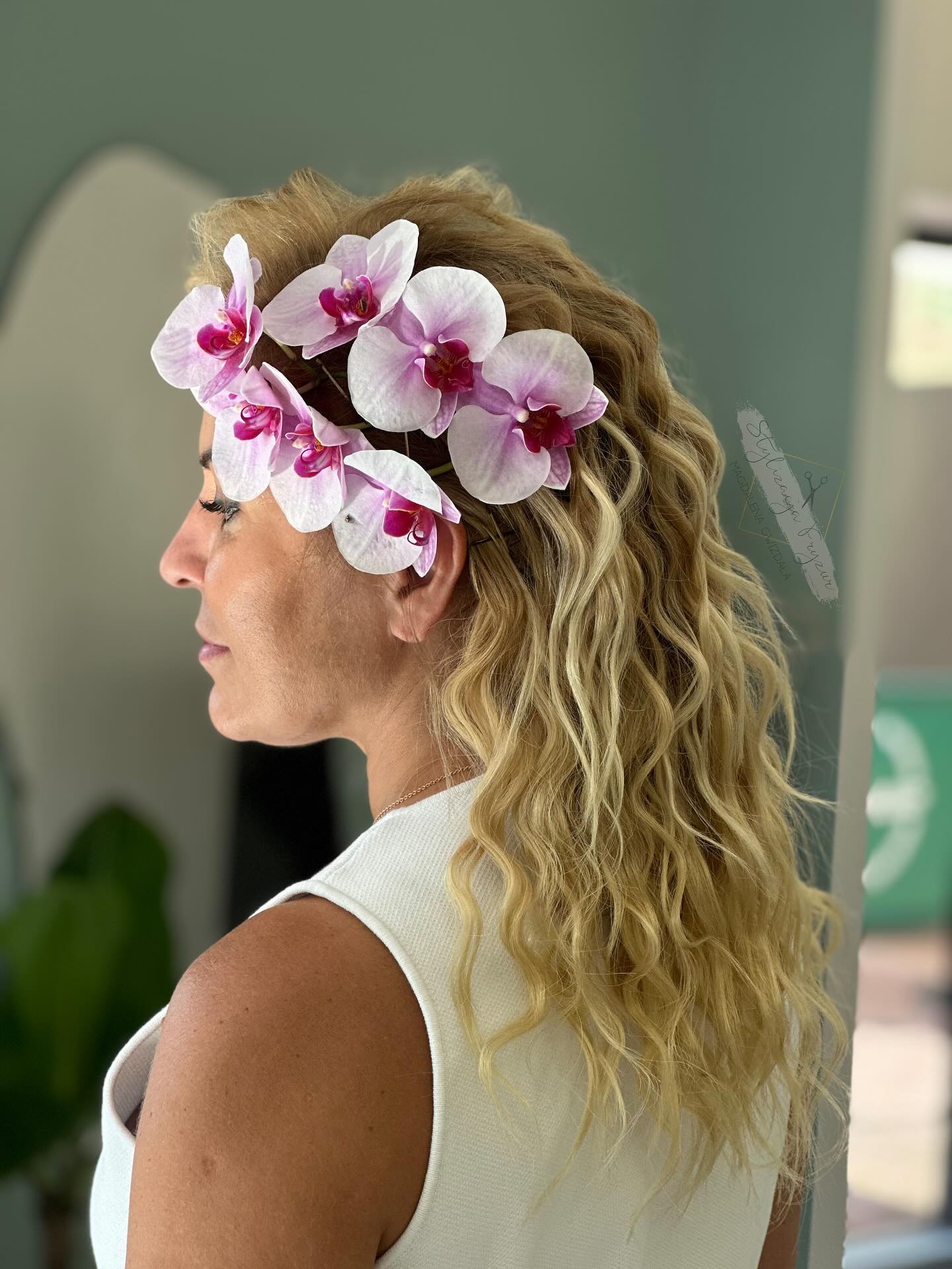 Orchid Crown Long Layered Beach Waves with Textured S-Waves