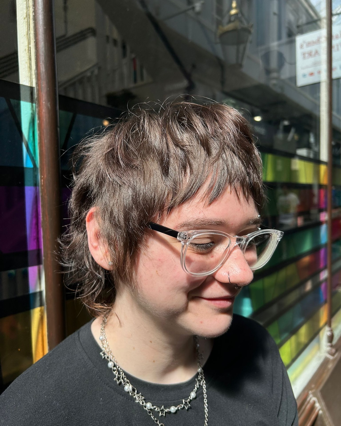 Short Choppy Shag with Micro Fringe and Wispy Feathered Nape