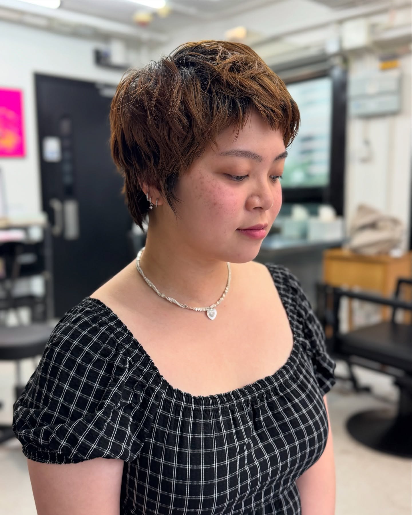 Short Layered Pixie with Tapered Nape and Soft Micro-Fringe