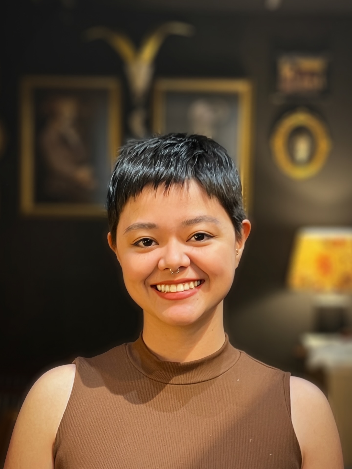 Textured Micro Pixie with Choppy Micro-Bangs
