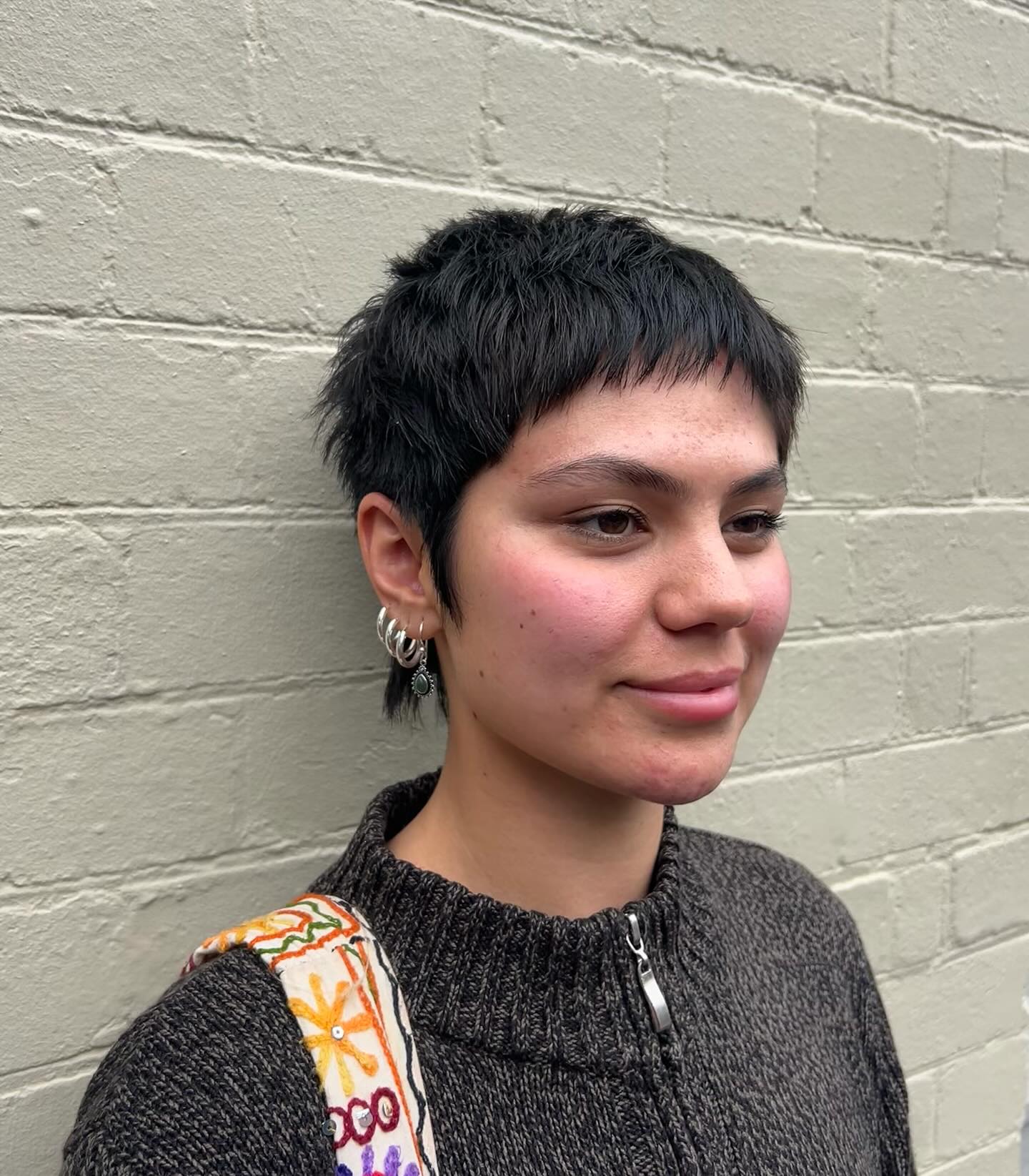 Textured Mullet Pixie with Micro Fringe