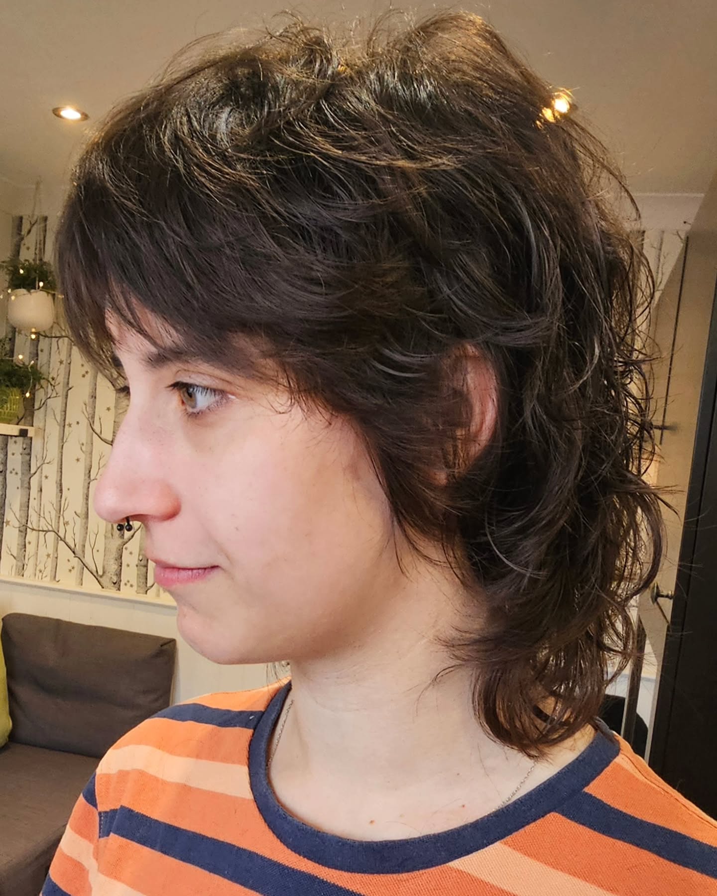 Textured Shag Mullet with Soft Curtain Fringe