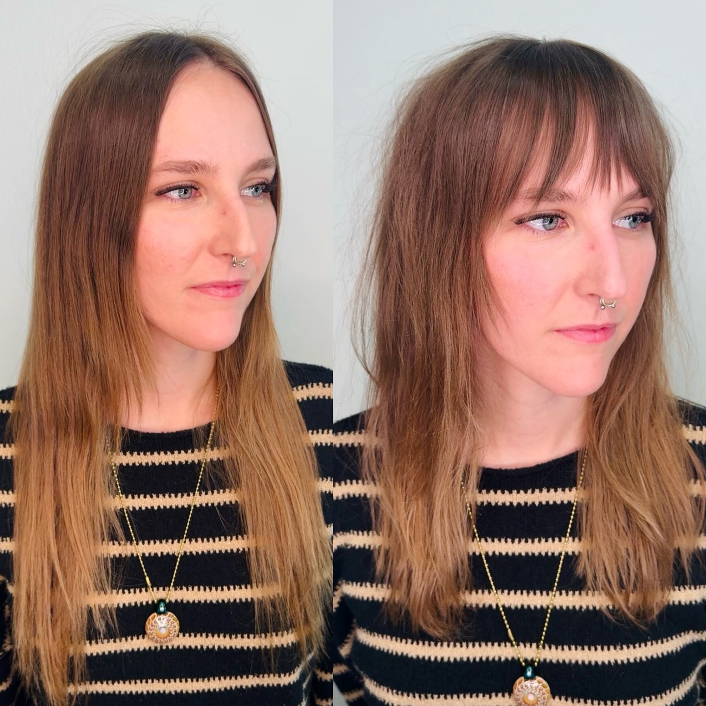 Textured Shoulder-Length Shag with Wispy Micro-Fringe