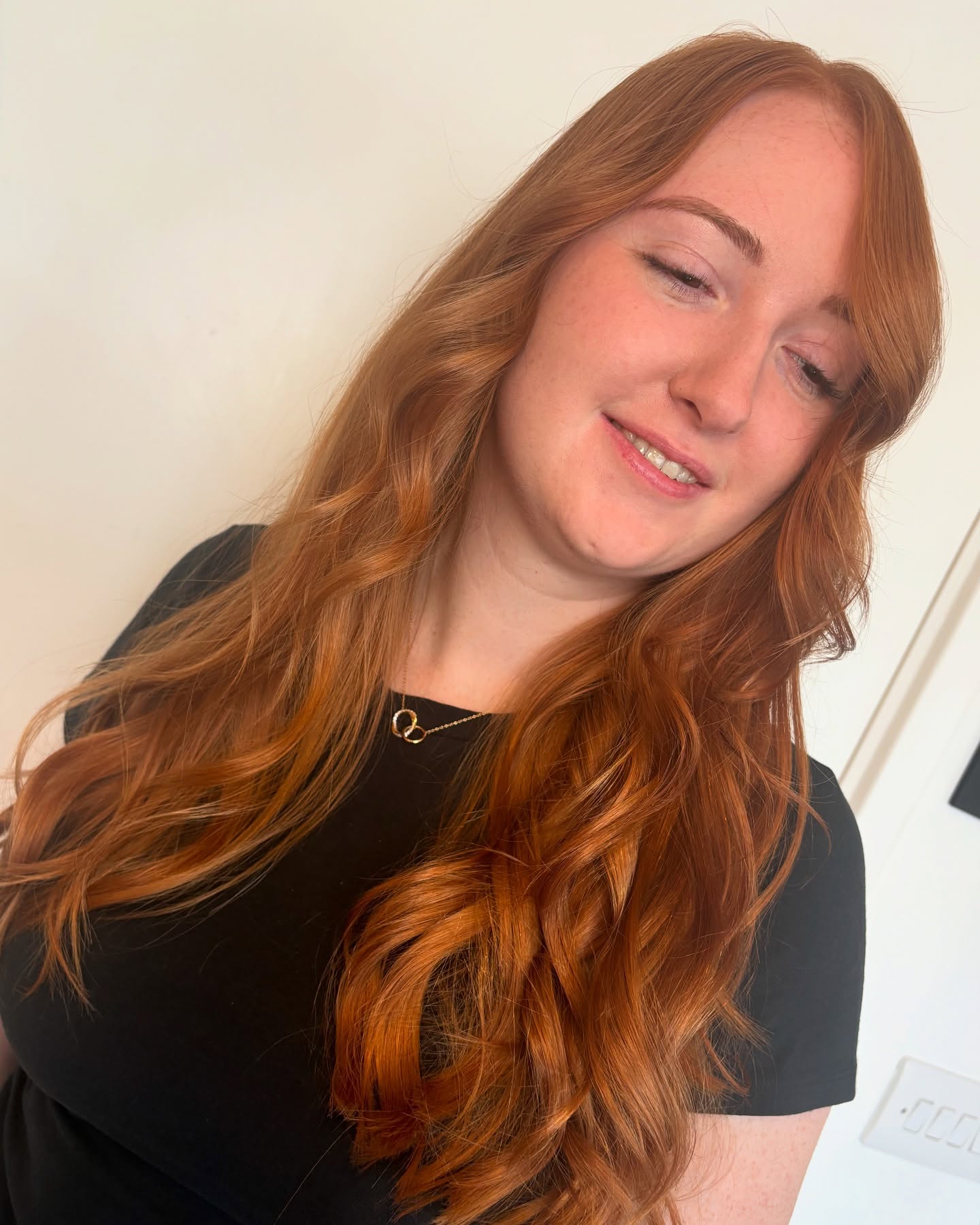 Long Copper Curtain Fringe with Soft Layers