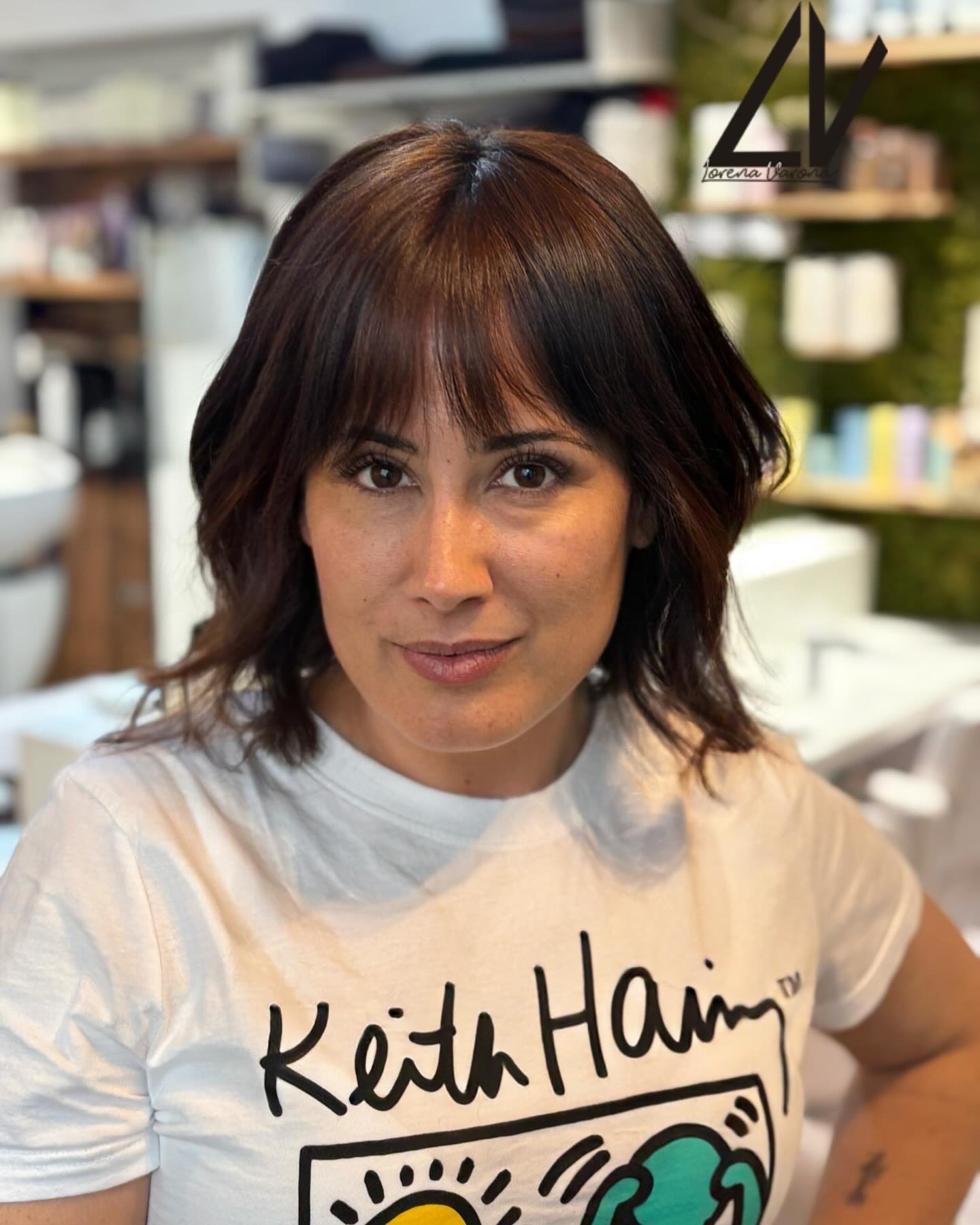 Soft Espresso Lob with Wispy Micro‑Fringe and Face‑Framing Layers