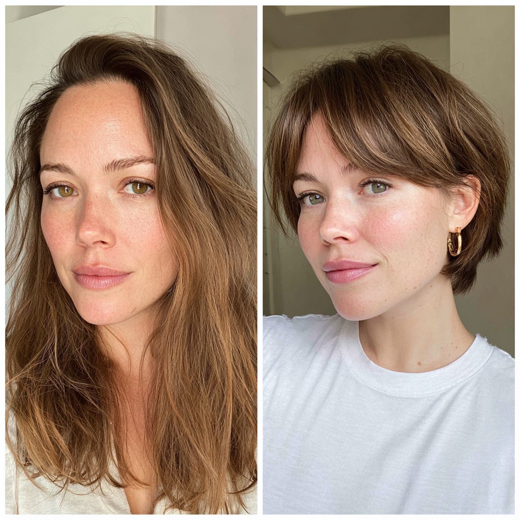 Soft Graduated Pixie-Bob with Textured Curtain Fringe