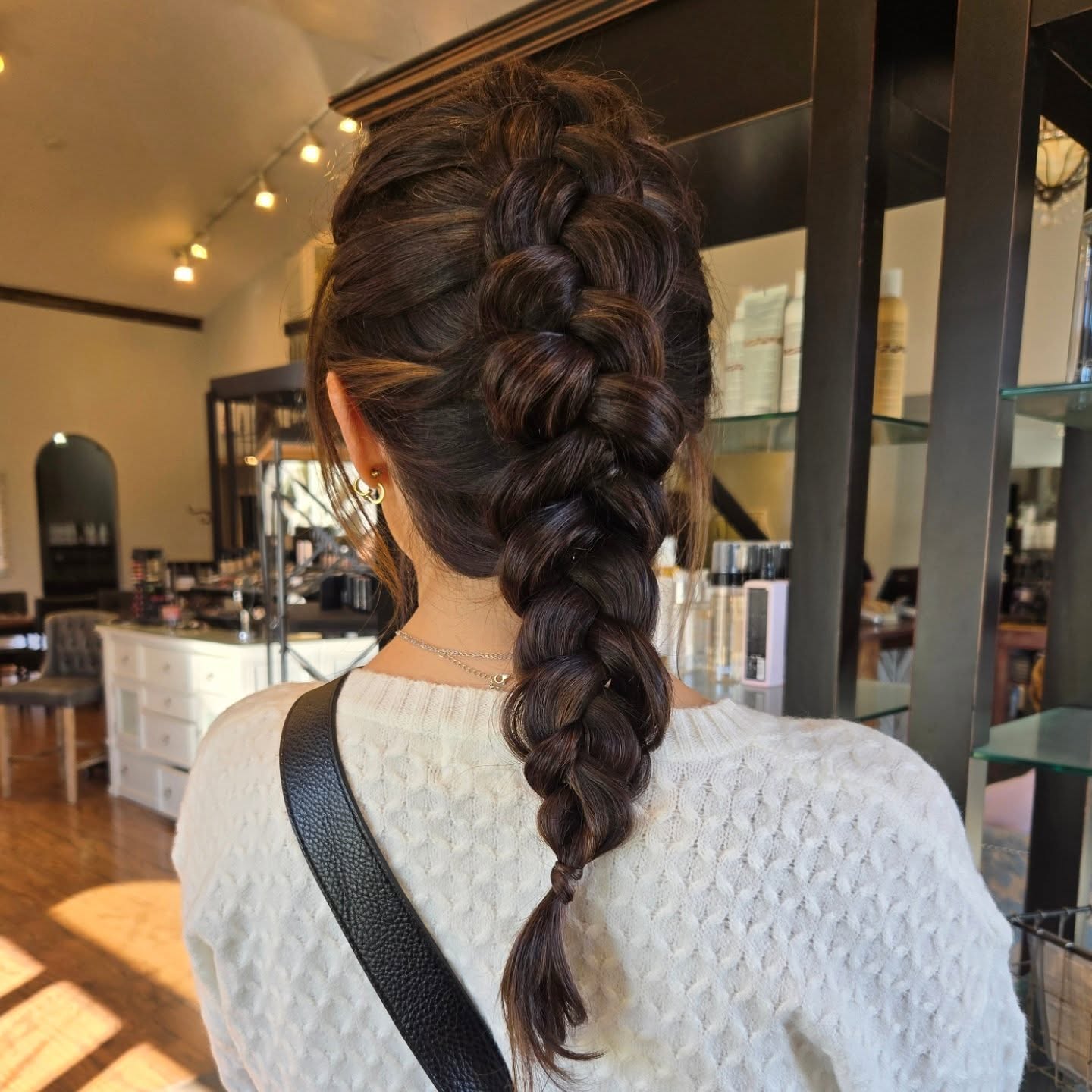 Chunky Pancaked Dutch Braid with Root-Lift