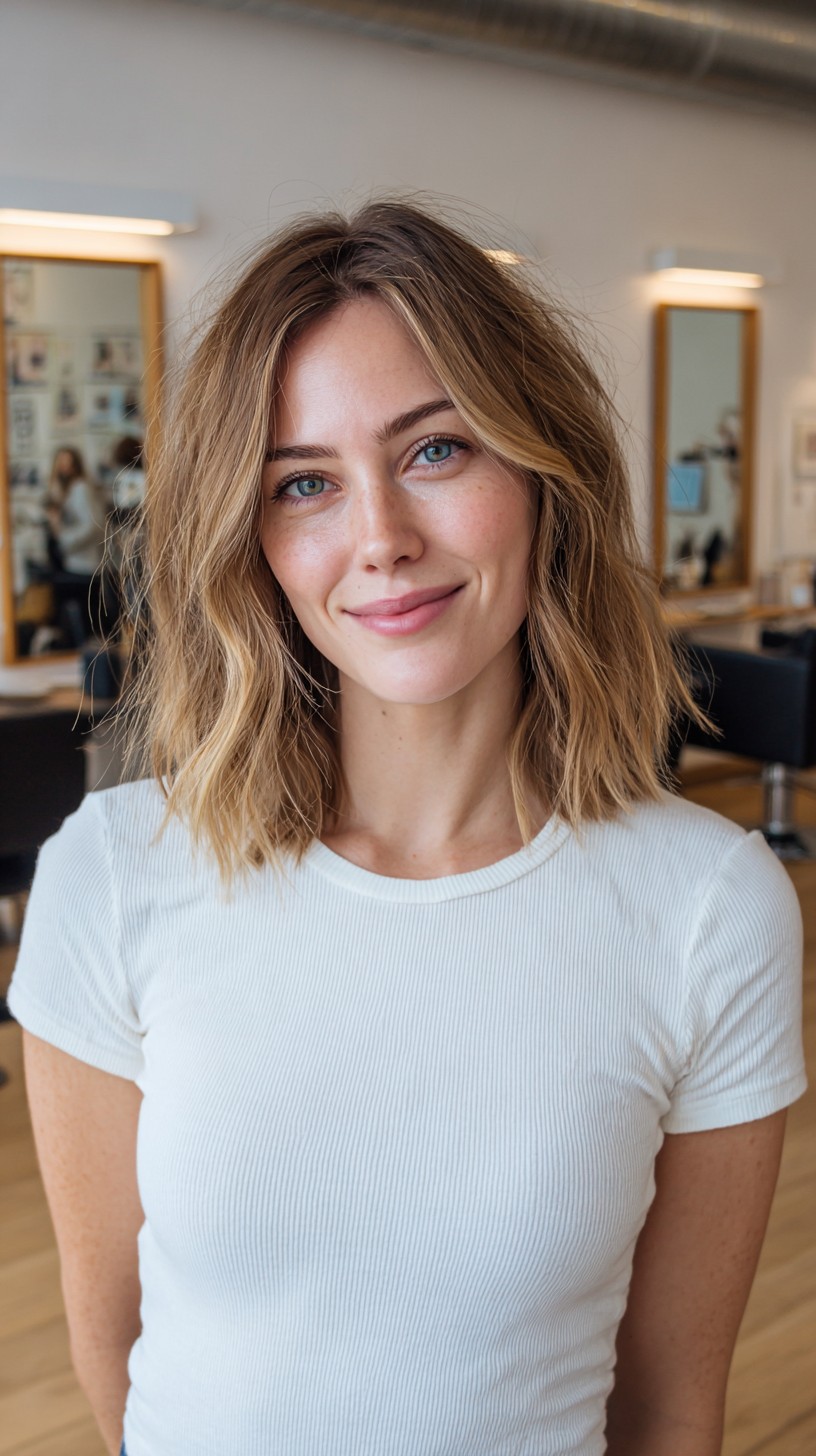 Soft Golden Curtain-Frame Textured Lob