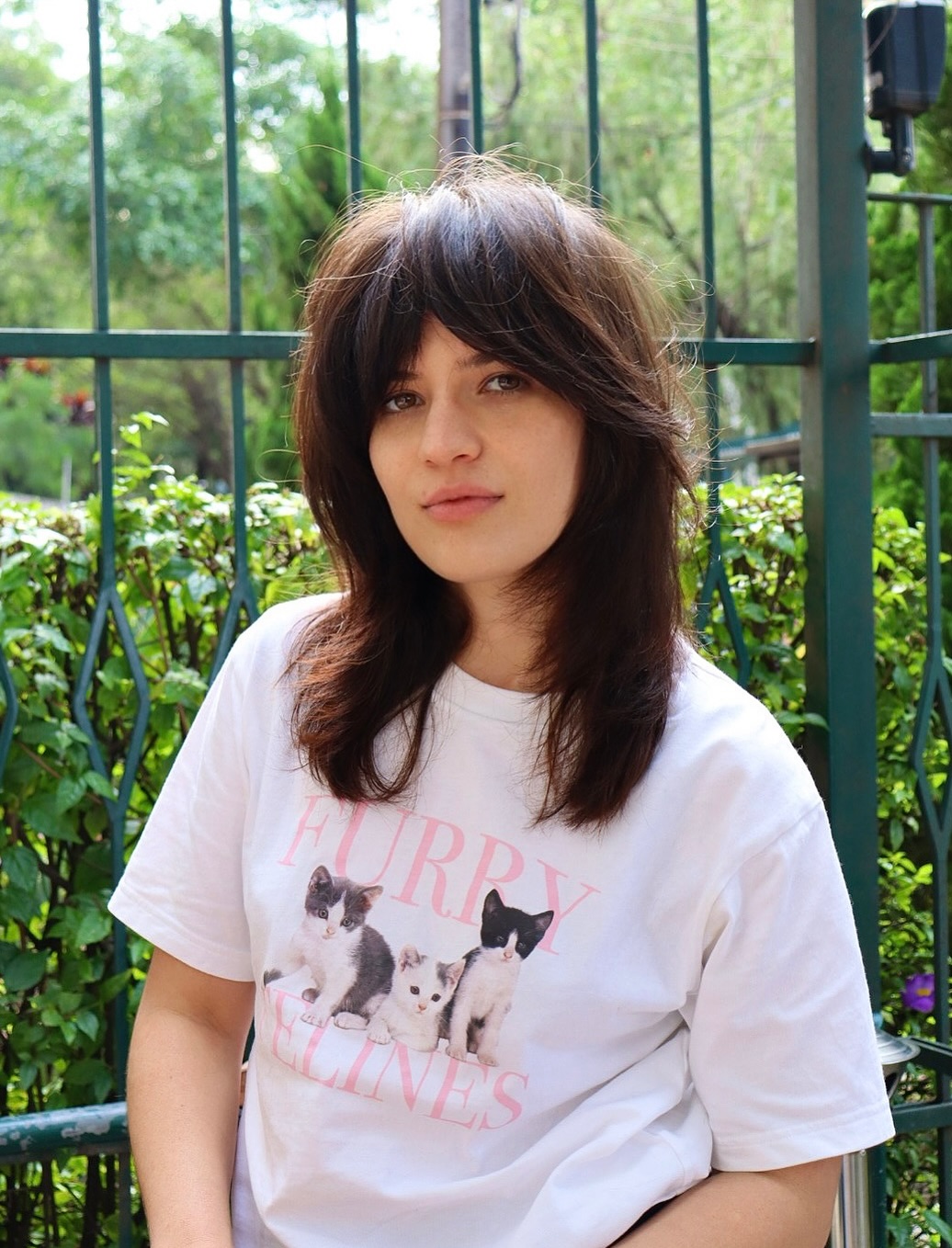 Feathered Collarbone-Length Cut with Soft Curtain Fringe