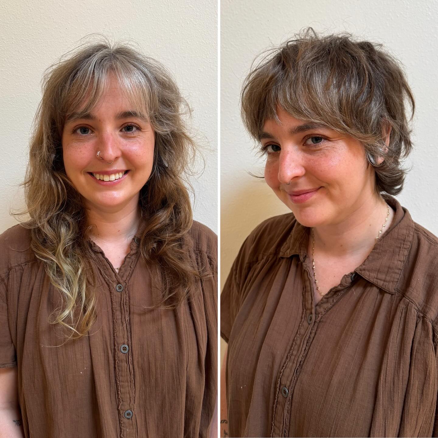 Short Layered Shag with Feathered Micro Bangs