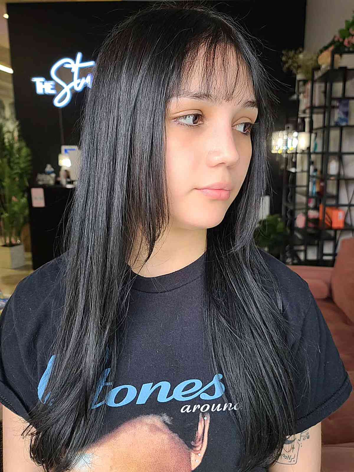 Straight Long Hair with Subtle Bangs
