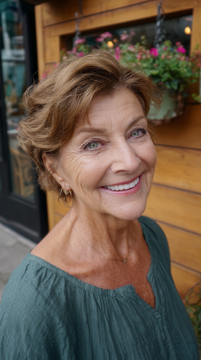 Soft Feathered Pixie with Side-Swept Lift