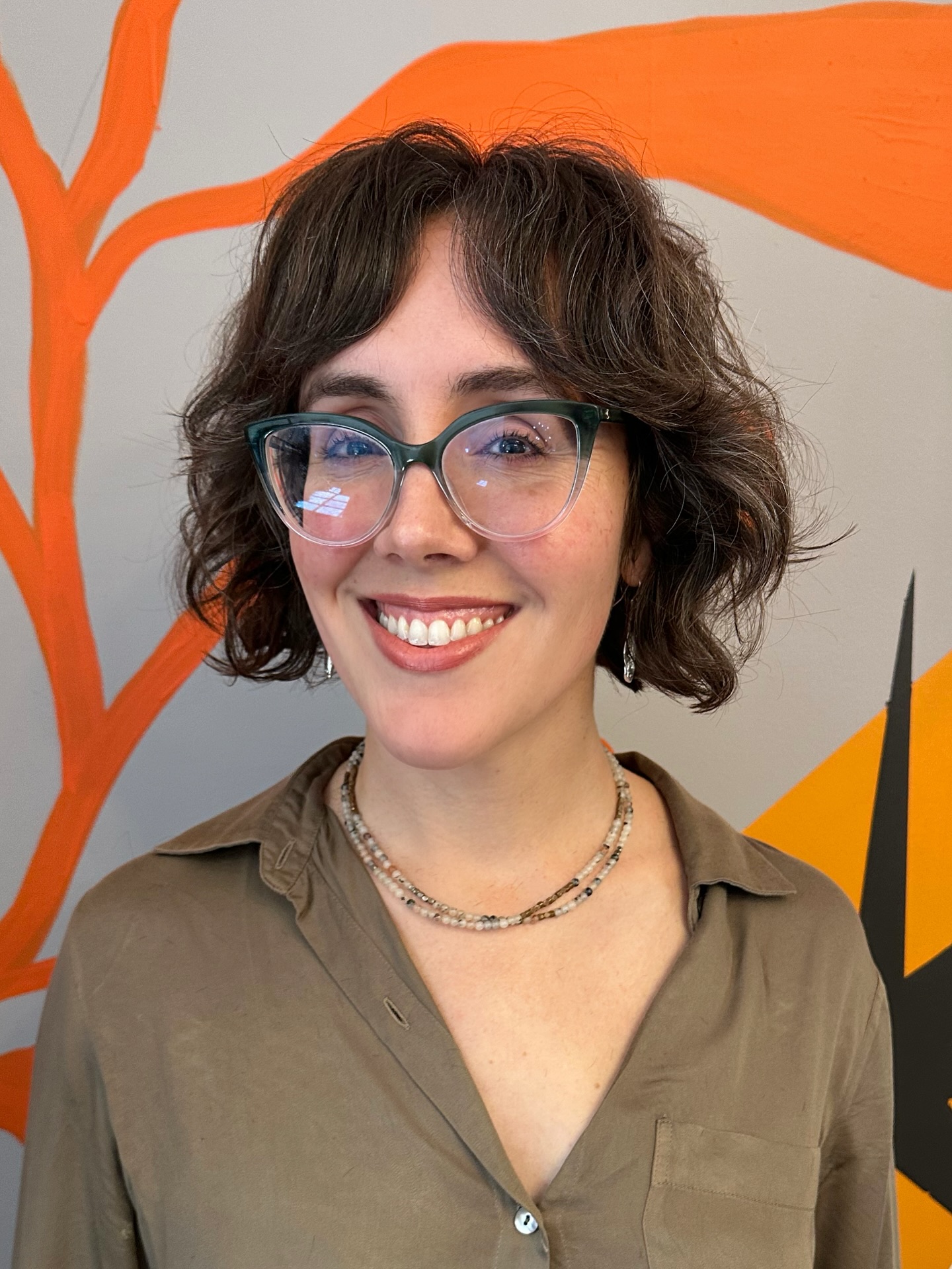 Glasses-Friendly Textured Chin-Length Shag with Soft Curtain Fringe