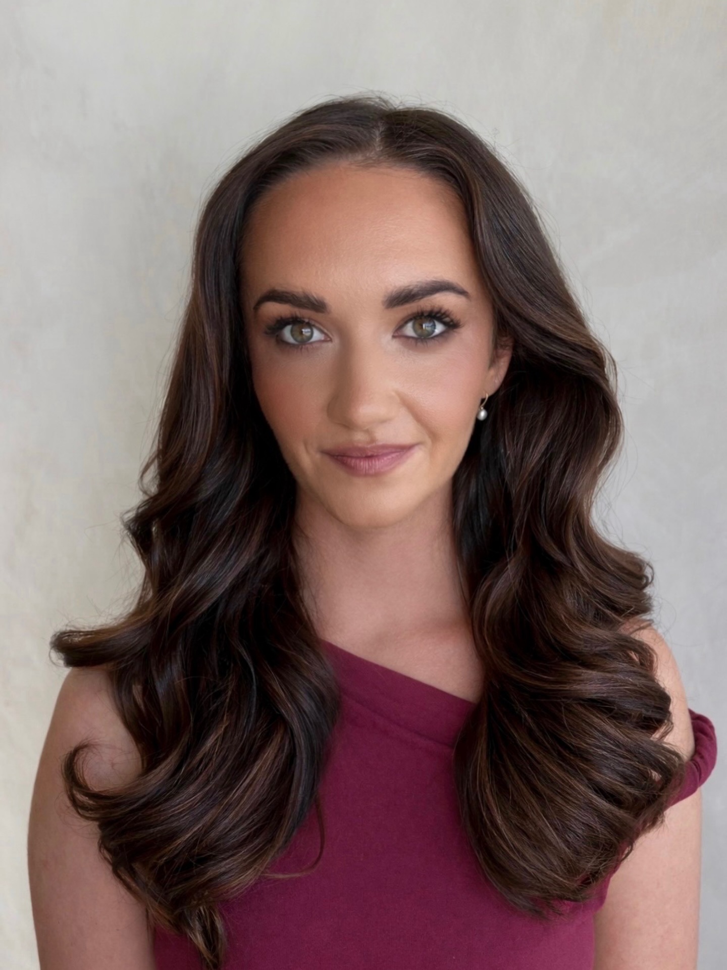 Long Chocolate Face-Framing Layers with Soft S-Waves