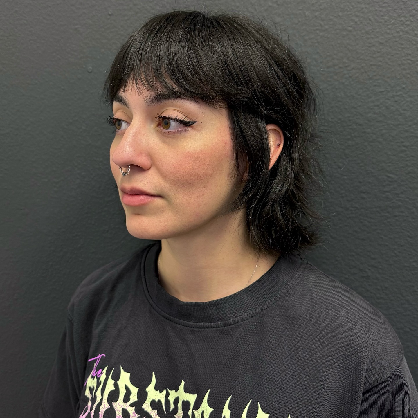 Razor-Textured Shag Mullet with Wispy Curtain Fringe